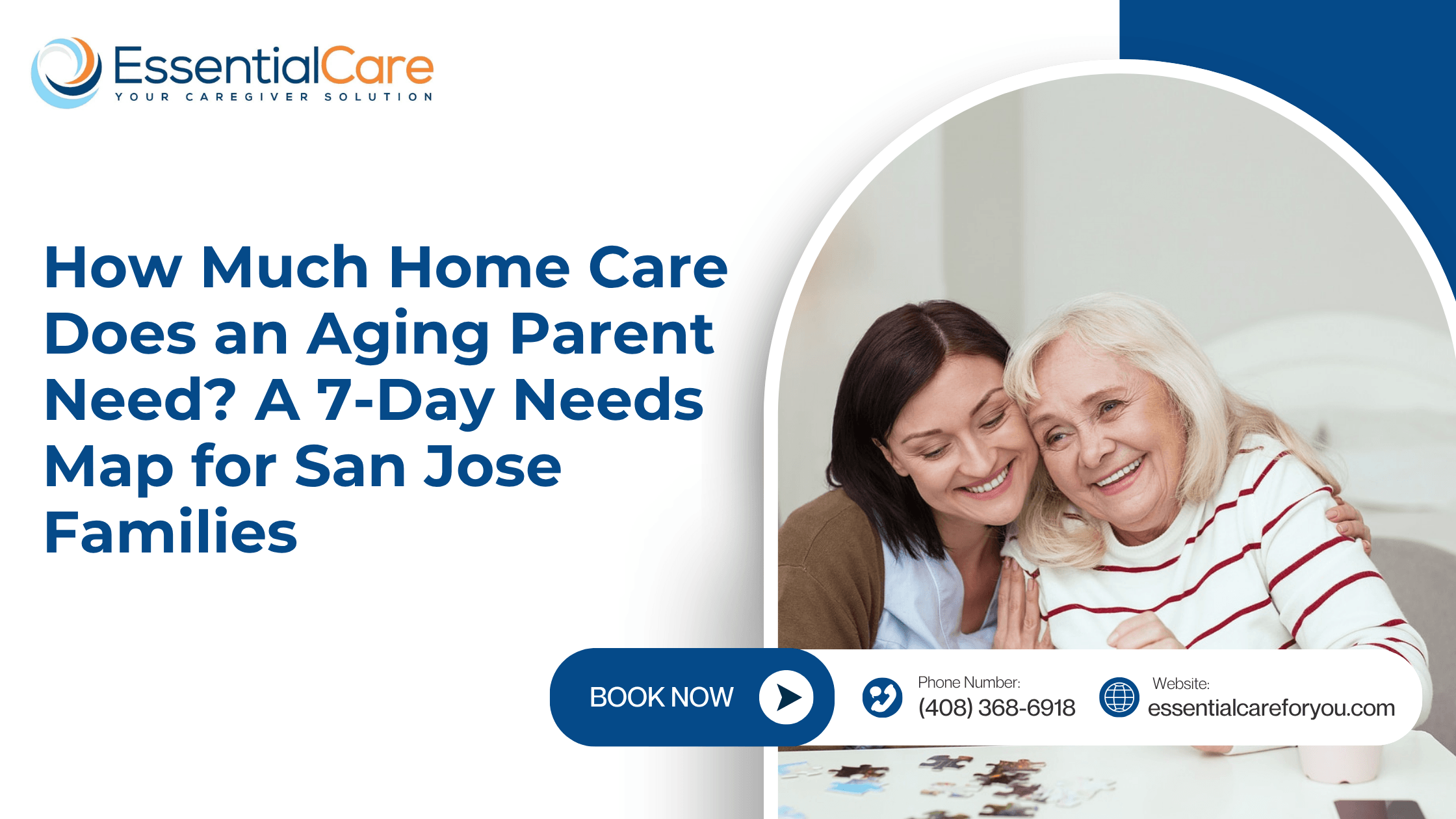 San Jose family reviewing a seven-day home care needs map for an aging parent